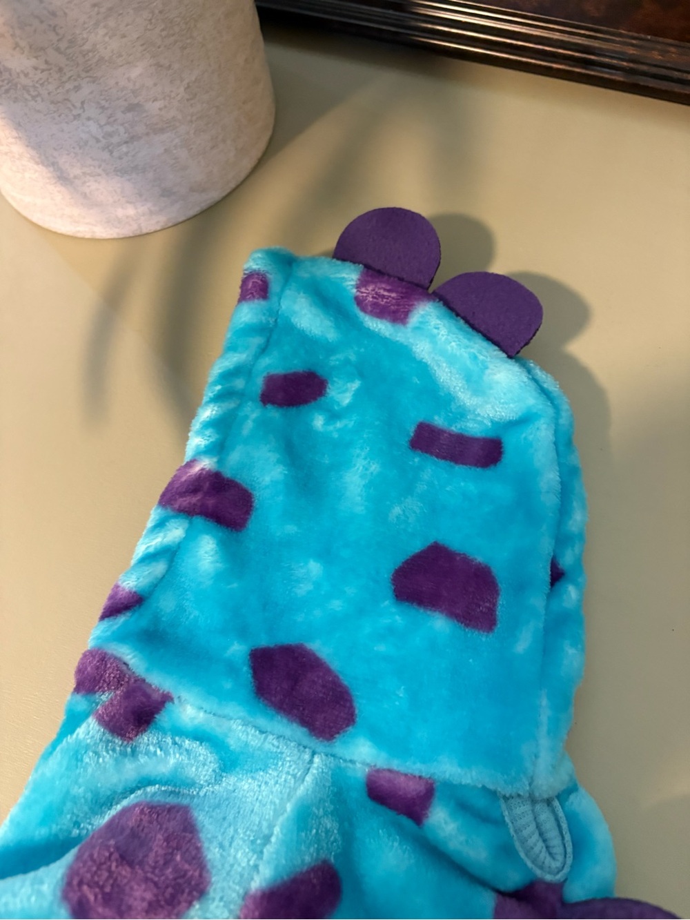 Disney Blue & Purple Plush Dinosaur Monster Hoodie Costume - Picture 4 of 6